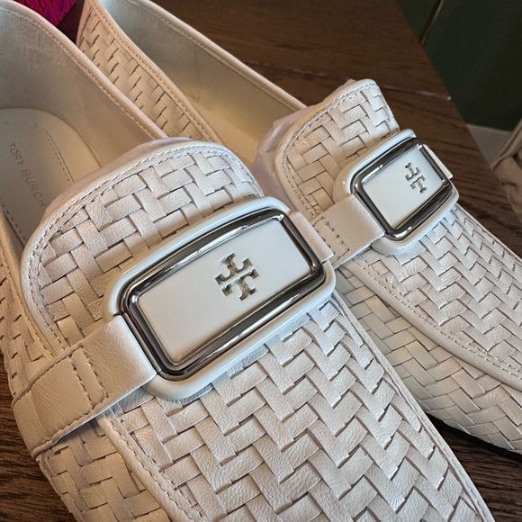 NWT! NEW! Tory Burch Georgia Loafers - Intrecciato Goat Leather Braided Accents - Picture 4 of 10